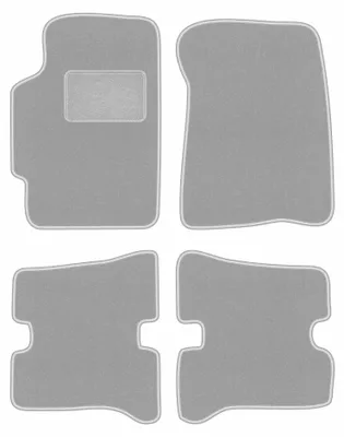 Immagine prodotto di Tappetini in moquette per Mazda MX-6 II 1992-1997 (coupé) – set 4 pezzi, grigi, su misura – Wielganizator OSLO