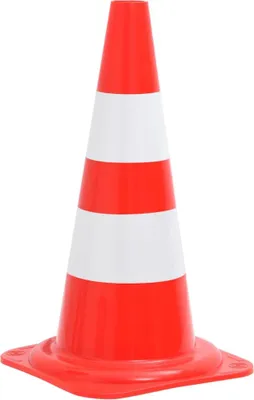 Produktbild von vidaXL Reflektierende Verkehrskegel 20 Stk. Rot und Weiß 50 cm
