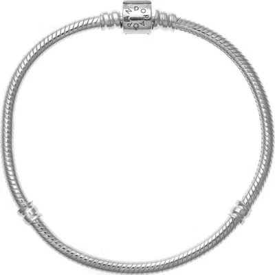Produktbild von Pandora Armband Verspielter Zylinder-Verschluss Silber 594596C00-21 cm