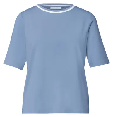 Produktbild von Street One LTD QR shirt w.kick stripe col northern blue 42