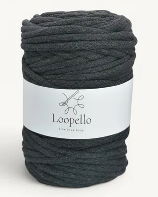 Immagine prodotto di Spago di cotone Loopello, diametro 9 mm, bobina da 100 metri, colore antracite