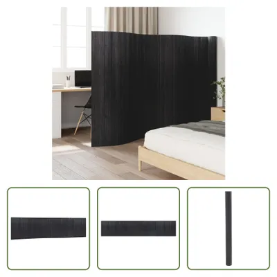 Produktbild von The Living Store Paravent Grau 165x800 cm Bambus