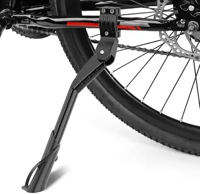 Obrázok produktu pre Hliníkový stojan na bicykle – protisklzový – univerzálny pre horské a cestné bicykle s rozmermi 24–29 palcov – čierny