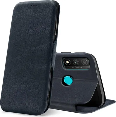 Produktbild von Conie Retro Klapp Tasche für Huawei P Smart 2020 Kartenfach Hülle Rundumschutz in Blau