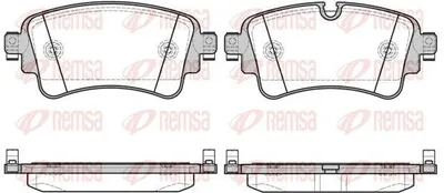 Produktbild von REMSA Bremsbeläge Satz Hinten Bremsklötze für AUDI A4 B9 Avant (8W5, 8WD) 1669.08