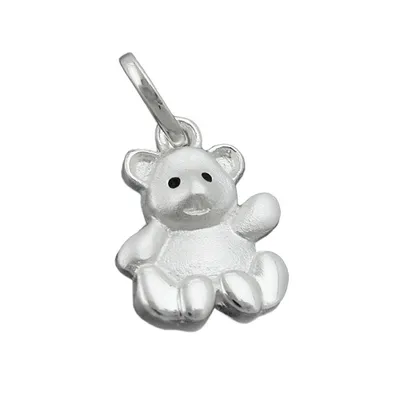 Produktbild von Anhänger 14x10mm Bärchen matt-glänzend Silber 925 silber 14x10mm