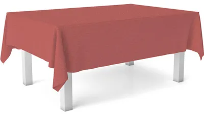 Tafelkleid 140x140 cm, wasserabweisend, rot, rechteckig, pflegeleicht
