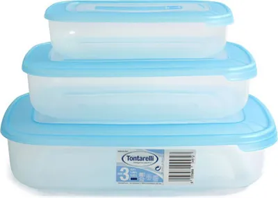 Obrázok produktu pre Dóza na potraviny, plastová, sada 3ks, mix "Family Food" TONTARELLI