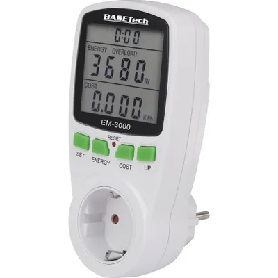 Produktbild von Basetech EM-3000 Energiekosten-Messgerät Kostenprognose