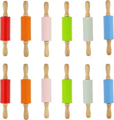 Produktbild von Famanu kleine Teigroller für Kinder - 9 Zoll in 6 Farben