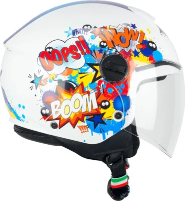 Produktbild von Kinder Jet Helm CGM 261G MINI COMICS Blau Weiss größe JXL