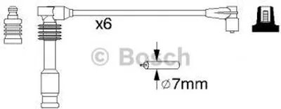 Produktbild von Bosch Zündleitungssatz  0 986 357 055