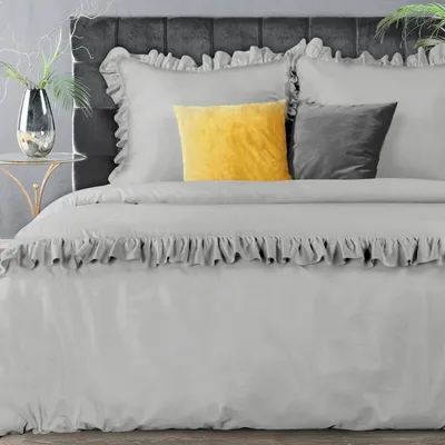 Produktbild von Eurofirany Bettwäschegarnitur Bettwäsche Satin  REINA23C 220x200 cm 3 TLG SET: mit 2 Kissenbezüge 70x80 cm SRB
