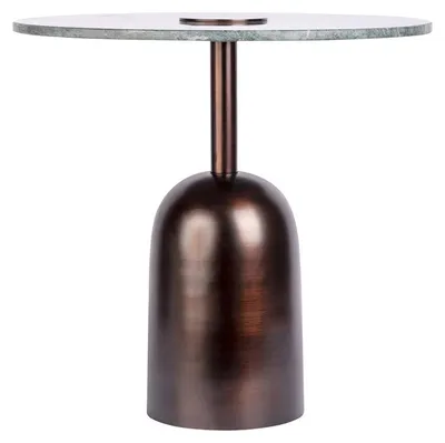 Imagen del producto de Mesa auxiliar Harriet de mármol verde y acero