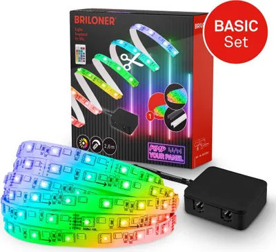 Produktbild von Briloner Pimp your Panel LED Strip, Basisset RGB, Pimp your Panel, Treiber, Fernbedienung, Weiß, 260 x 1 cm