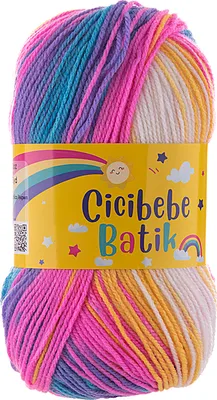 100g Farbverlaufsgarn Cicibebe Batik 62 Funfetti