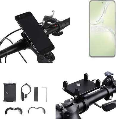 Produktbild von K-S-Trade Handyhalterung für das Fahrrad kompatibel mit Oppo K12x 5G PJT110 Halter Lenkstange Fahrradhalterung Motorrad Bike Mount Befestigung