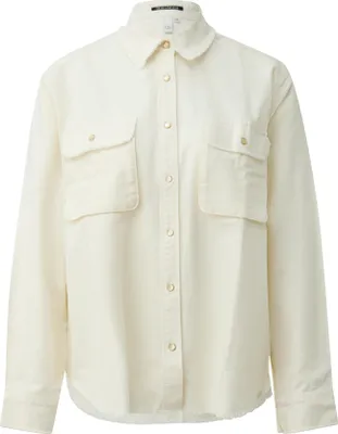 Produktbild von s.Oliver Sportive Oversize Bluse mit Hemdkragen, Brusttaschen und verlängertem Rücken