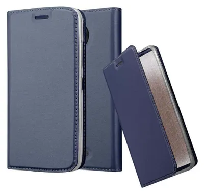 Obrázek produktu pro Cadorabo pouzdro na mobilní telefon pro Motorola MOTO C PLUS Protective Case in Blue Cover Case Booklet