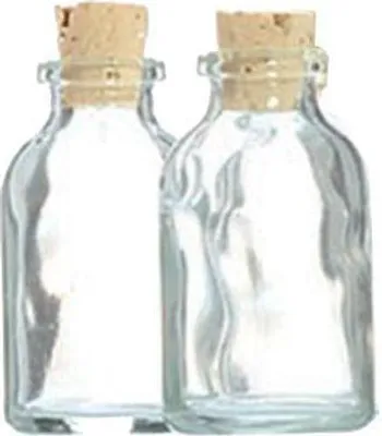 Obrázek produktu pro 2 mini zkumavky 6 cm s korkovou zátkou