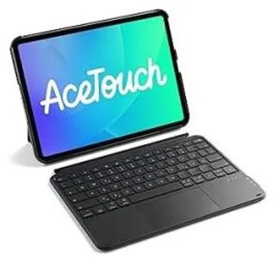 Image de Clavier ultra-léger Inateck pour iPad 10/11 (16e génération, 2025), iPad Air 11" (M4/M3/M2, 2026/2025/2024), Air 5/4, Pro 11 (4e/3e/2e/1re génération), amovible, avec pavé tactile