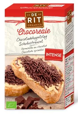Productafbeelding van De Rit Chocoreale hagelslag puur (225 gr)