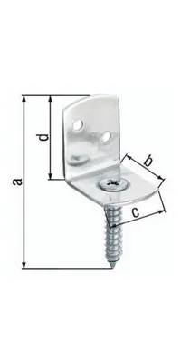 Produktbild von Alberts Flechtzaunhalter, L-Form, VA83x32
