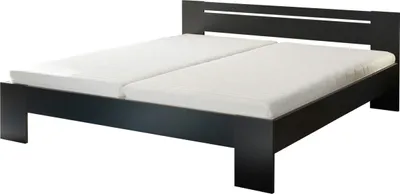 Produktbild von Bett "Cannes" in Schwarz. Abmessungen (BxHxT) 185x71x204 cm