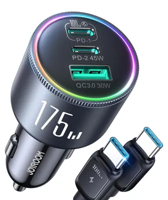 3-Port USB-C Autolader 175 W mit GaN, PD 100 W & QC 3.0