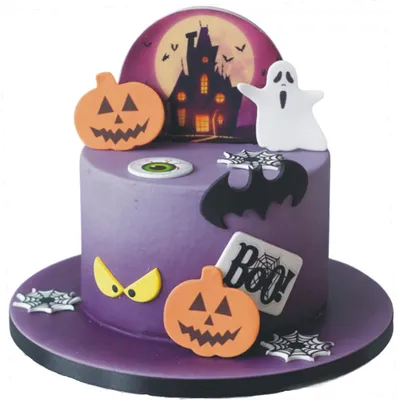 Obrázok produktu pre Sweetfanaberia | Sada dekorácií na tortu HALLOWEEN - 11 kusov - jedlá dekorácia na tortu - ručná výroba