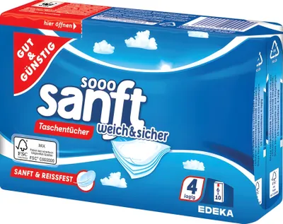 Produktbild von G&G Einweg-Reinigungstücher 6x10 Stück 4-lagig