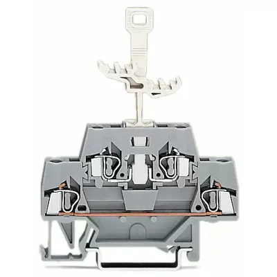 Produktbild von WAGO Doppelstockklemme 2,5qmm 280-521 grau/grau u. Trennklemme