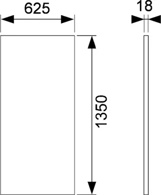 Produktbild von TECE 9200000 TECEprofil Paneelplatte