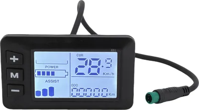 Zdjęcie produktu dla Wyświetlacz LCD roweru elektrycznego, 5 rdzeni, połączenie odporne na deszcz, dokładna kontrola prędkości, ekran panelu skutera