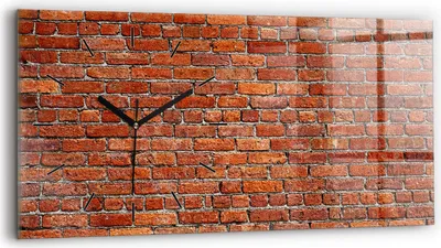 Produktbild von Wallfluent Wanduhr – Stilles Quarzuhrwerk - Uhr Dekoration Wohnzimmer Schlafzimmer Küche - Zifferblatt mit Strichen - schwarze Zeiger - 60x30 cm - Alte Mauermauer