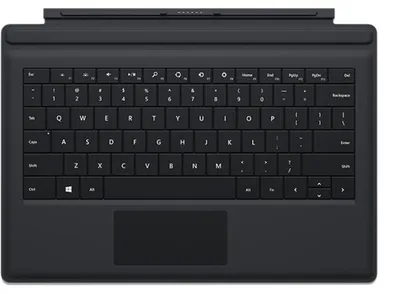 Produktbild von Microsoft Surface Pro 3 Type Cover, Deutsch, Touchpad, Microsoft, Surface Pro 3, Schwarz, Andocken