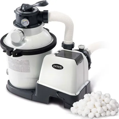 Produktbild von Sandfilterpumpe mit Filterbällen, 5700 l/h Leistung