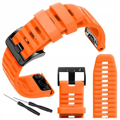 Zdjęcie produktu dla Pasek ChronSmarta do smartwatch'a Garmin Fenix 5 6 7 8 Plus Solar AMOLED 47mm QuickFit (Pomarańczowy)