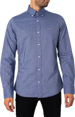 Produktbild von GANT Slim-Fit-Oxford-Hemd, Blau M