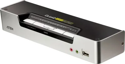 Image de ATEN Commutateur KVM 4 ports USB HDMI avec Audio & Hub USB 2.0 (câbles KVM inclus)