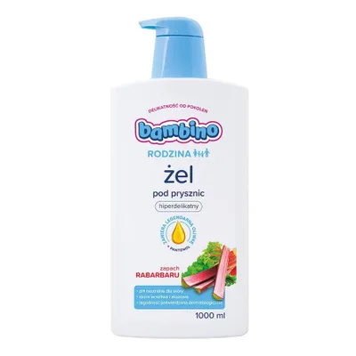 Obrázok produktu pre Bambino Rodzina Żel pod prysznic, hiperdelikatny Rabarbar, 1000ml