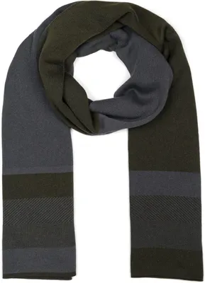 Image de styleBREAKER : Écharpe uniexe avec motif à rayures, chaude, en maille fine, bicolore, idéale pour l'automne et l'hiver. Référence : 01017155