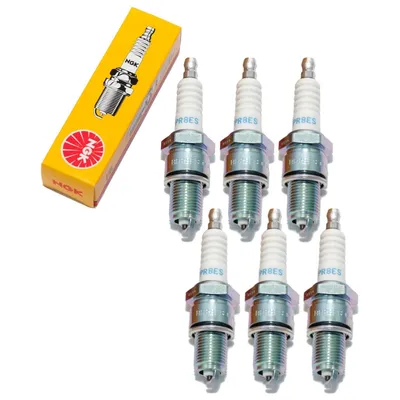 Produktbild von Zündkerzen Set NGK 6x BPR8ES Zündkerze entstört, 19,0mm Langgewinde Ø 14,0mm Hex 20,8mm, Elektrodenabstand 0,75mm, Wärmewert 8, 3923 / 5170