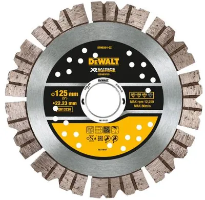 Productafbeelding van Beton schijf Ø125x22,2 mm voor de groefmachine DEWALT DT90294-QZ Extreme Runtime