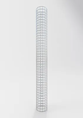 Obrázek produktu pro Gabionový sloup kulatý průměr 22 cm, výška 200 cm, velikost ok 5 cm x 5 cm