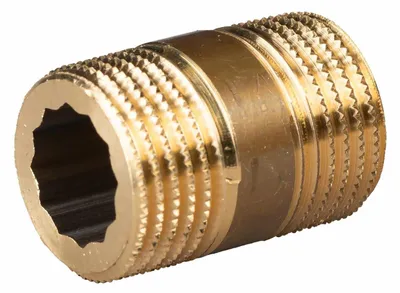 Produktbild von Messing Gewinde-Fitting Distanz Doppelnippel 1'-1' L= 40 mm, schwere Ausführung