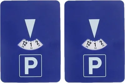 Produktbild von automatische Parkscheiben mit Uhr / Blaue Zone -