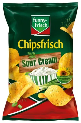 Zdjęcie produktu dla funny frisch Chipsfrisch Sour Cream Style chrupiące świeże 150g