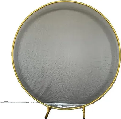 Imagen del producto de Decoración de fondo para bodas, soporte de arco metálico, diseño para bodas al aire libre, 1,5 m (59,1 pulgadas)