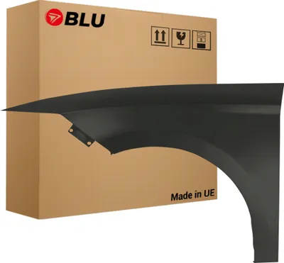 Zdjęcie produktu dla BLU Błotnik pasujący do Seat Leon III 3 5F LX7Z Lewy Srebrny DelphinGrau | 2012-2020 | Przedni Przód | Lakierowany | Gotowy do montażu  | Stal
